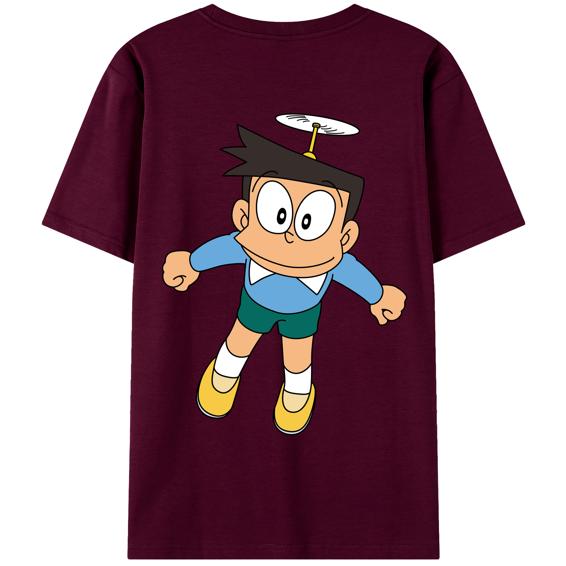 （画像用） ドラえもん 骨川 スネ夫 Doraemon Honekawa Suneo レディース半袖Tシャツ(バックプリント)